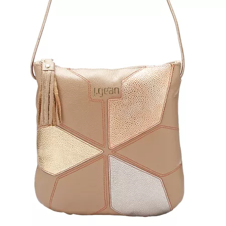 Bolsa Artesanal Em Couro Cor Deserto J.Gean - NC00... - J.Gean