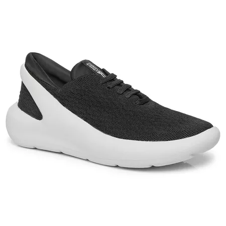 Tênis Feminino Sustentável Calce Fácil Knit Preto... - Loja Mironneli | Especialista em Calçados Confortáveis