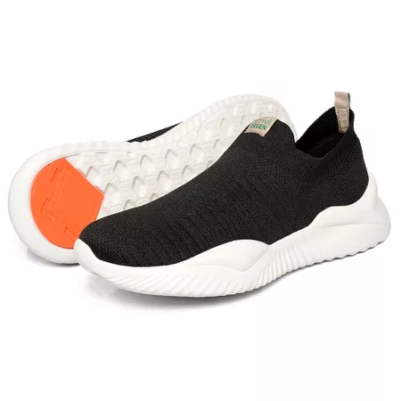 Tênis Ortopédico Green Sustentável Knit Preto - Loja Mironneli | Especialista em Calçados Confortáveis
