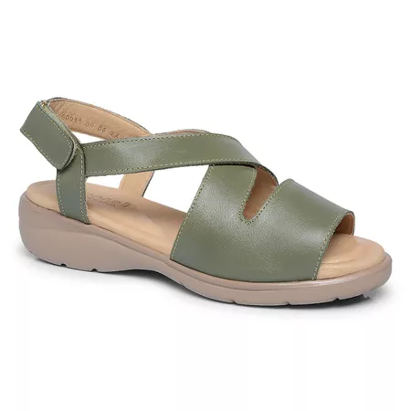 SANDÁLIA EM COURO FEMININA SOFT FLORESTA - Loja Mironneli | Especialista em Calçados Confortáveis
