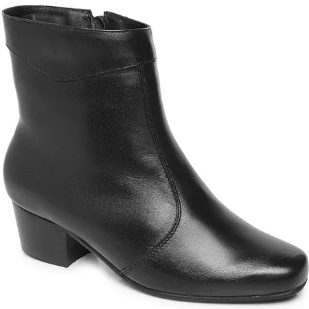 BOTA EM COURO FEMININA MESTIÇO PRETO - Loja Mironneli | Especialista em Calçados Confortáveis
