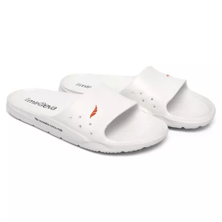 SLIDE FULL WHITE - Loja Mironneli | Especialista em Calçados Confortáveis