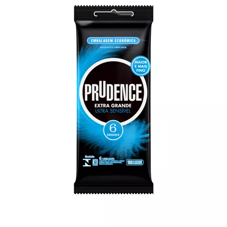 Preservativo Prudence Extra Grande Ultra Sensível 6un (16951) - Padrão