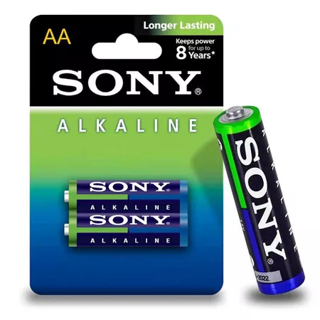 *-Pilha Pequena AA Alcalina 2un Sony (17011) - Padrão