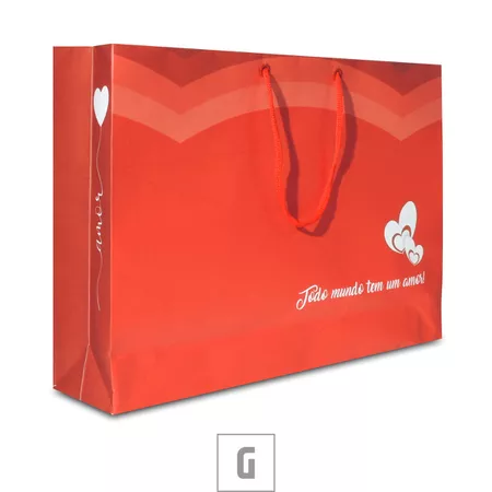 Sacola Para Presente Grande 27x9cm (17506) - Vermelho