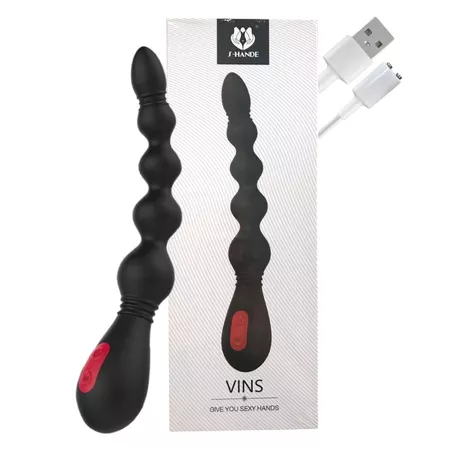 Plug Silicone Com Vibro Vins SI (6217) - Preto