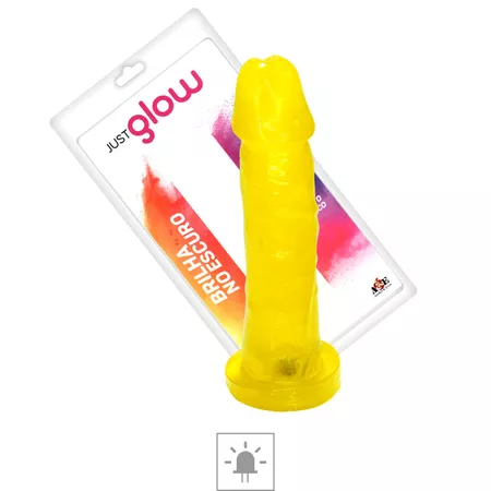 *Prótese 15x13cm Com Led Just Glow (ADAO03A) - Amarelo