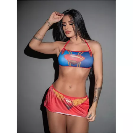 Fantasia Fetiche Super Girl (PS9401). - Padrão