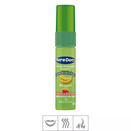 Gel Comestível Beijável Kero Doce 15g (ST909) - Banana 