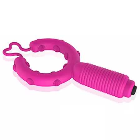 *Anel Para Escroto Com Vibro Oscar Cock Ring SI (1177) - Rosa
