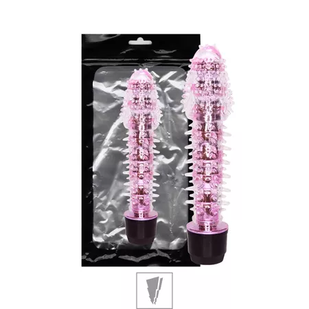 Vibrador Com Capa e Cerdas SI - (5086-ST337) - Rosa