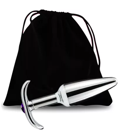 Plug De Metal Com Base Removível (7453) - Pedra Roxa