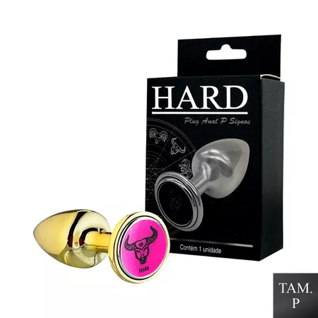 Plug de Metal P Signos Touro (HA162TO) - Dourado