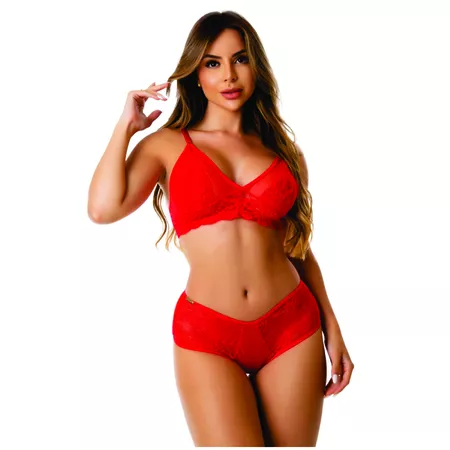 Conjunto Angélica (ID1079) - Vermelho