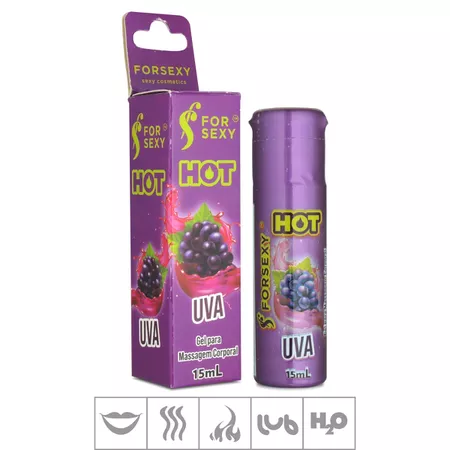 *Gel Comestível For Sexy Hot 15ml (ST730) - Uva