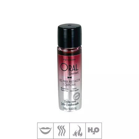 Gel Comestível Oral Gourmet Hot 18g (ST897) - Vinho c/ Leite Cond.