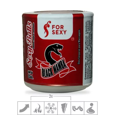 *Bolinha Funcional Sexy Balls 3un (ST733) - Black Mamba