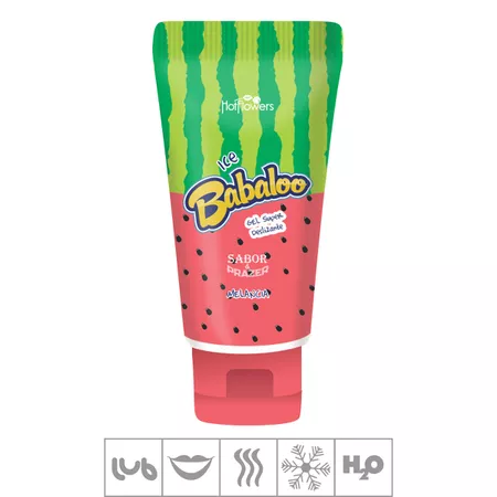 Lubrificante Ice Babaloo Hot flowers 60g (ST891) - Melancia