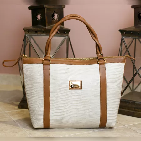 Bolsa em Couro Legítimo de Ombro - 40917-LEZARD OF... - PACHECO CALÇADOS