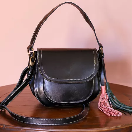 Bolsa em Couro Legítimo de Mão e Transversal - 40... - PACHECO CALÇADOS