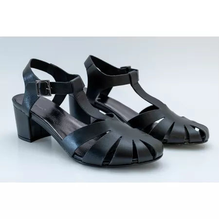 Sandália em Couro Legítimo - Preto - 21168 - 21168... - PACHECO CALÇADOS