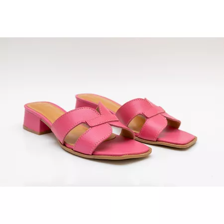 Tamanco em Couro Legítimo Pink - 6310 - PINK - 63... - PACHECO CALÇADOS