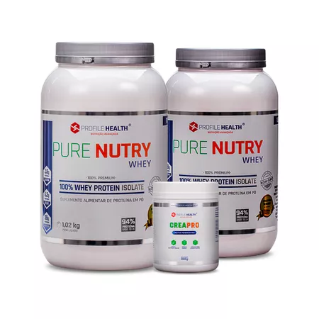Kit C/2 Purenutry Isolate + C/1 CreaPro 300g - PROFILE HEALTH