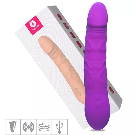 Vibrador Rotativo Recarregável King SI (5596) - Roxo