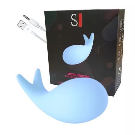 Vibrador Recarregável Erotic Vibrator SI (6400) - Azul