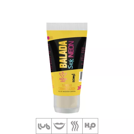 Lubrificante Balada Sex Neon 15ml (ST911) - Banana Caramelizada