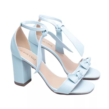 Sandália Feminina Azul - Bárbara Barros | Conforto & Elegância -