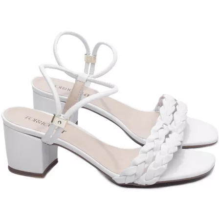 Sandália Feminina Branca - Bárbara Barros | Conforto & Elegância -