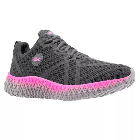 Tênis Feminino Academia Grafite e Pink - Bárbara Barros | Conforto & Elegância -