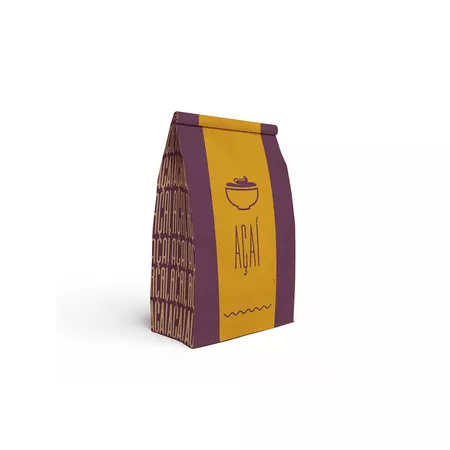 SACO KRAFT DELIVERY AÇAÍ TAMANHO P - 50 UNIDADES - CaixaMix Embalagens