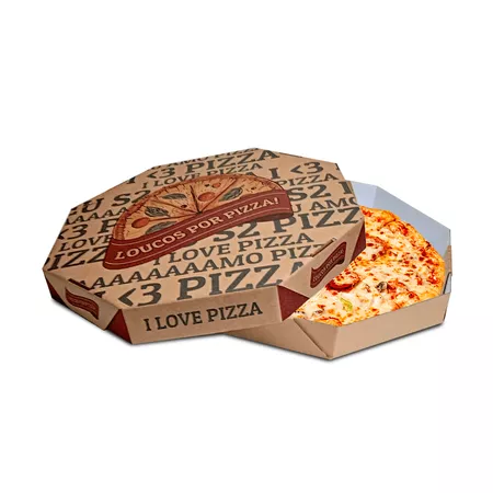 CAIXA PIZZA 30 CM LOUCOS POR PIZZA - 10 UNIDADES - CaixaMix Embalagens