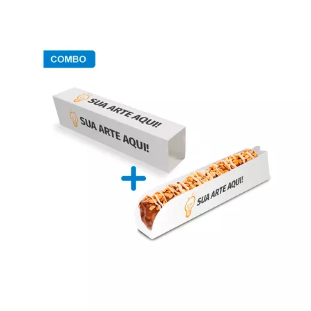 EMBALAGEM CHURROS DELIVERY COMBO PERSONALIZADA - CaixaMix Embalagens