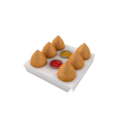 BERÇO PARA COXINHA MÉDIA BRANCO - 50 UNIDADES - CaixaMix Embalagens