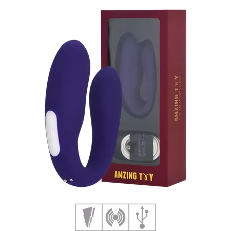 Vibrador Para Casal Recarregável Viviana SI (6921) - Roxo