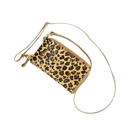 Mini Bolsa em Couro Legítimo - 40985-ONÇA - PACHECO CALÇADOS