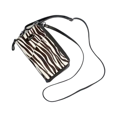 Mini Bolsa em Couro Legítimo - 40985-ZEBRA - PACHECO CALÇADOS