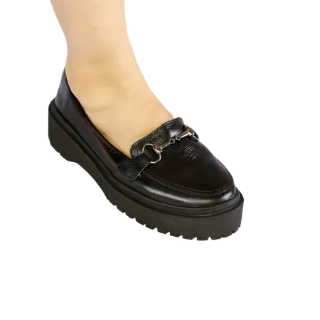 Mocassim em Couro Legítimo - 1293 - PRETO - PACHECO CALÇADOS