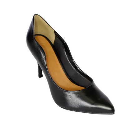 Scarpin em Couro Legítimo Preto -1044 - 1044 - Pre... - PACHECO CALÇADOS