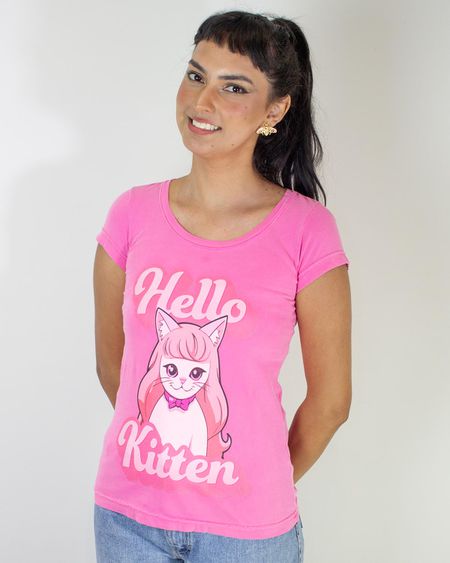 Camiseta Hello Kitten - 37020 - BELIEVED