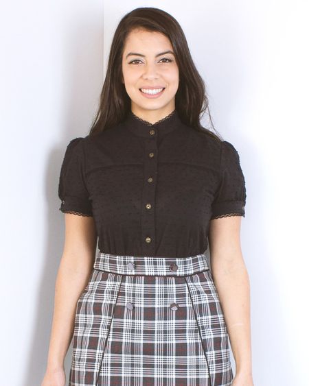 Camisa Joline Preta - 35046 - BELIEVED
