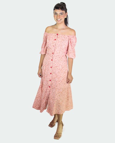 Vestido Florescer Rosa - 22079 - BELIEVED