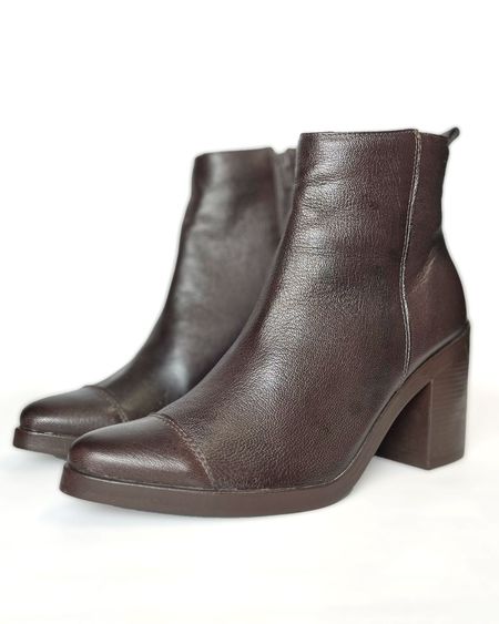 Bota cano baixo Eleanor Café - 90053 - BELIEVED