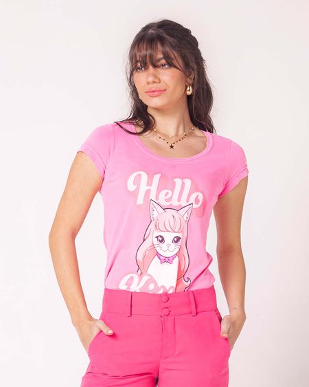 Camiseta Hello Kitten - 37020 - BELIEVED