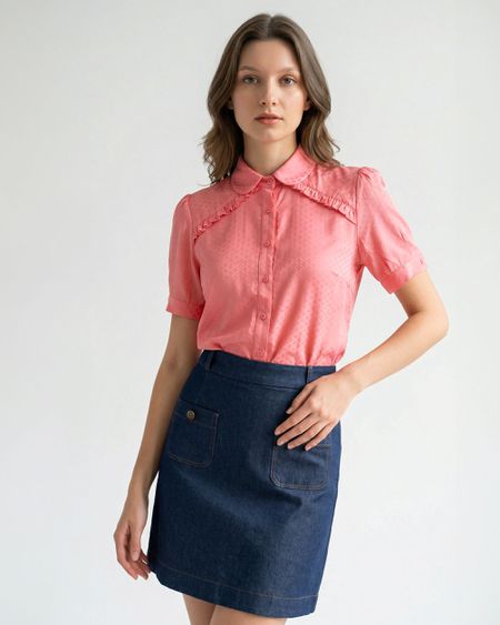 Camisa Aghata Rosa - 35102 - Versiara