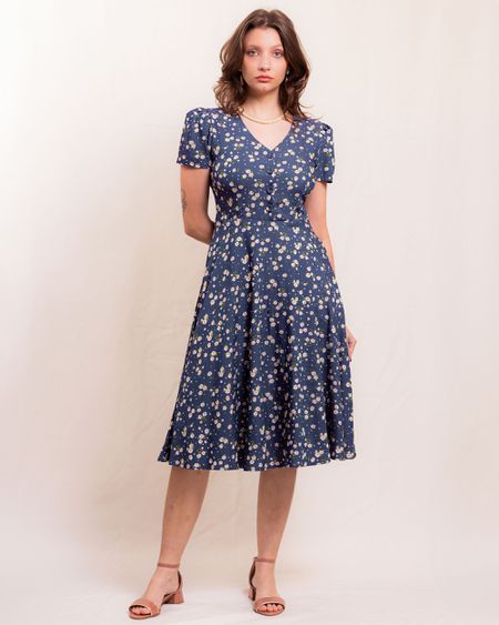 Vestido Margaridas Denin - 23069 - Versiara