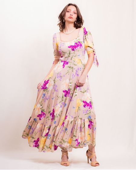 Vestido Buquê de Verbenas - 23072 - Versiara